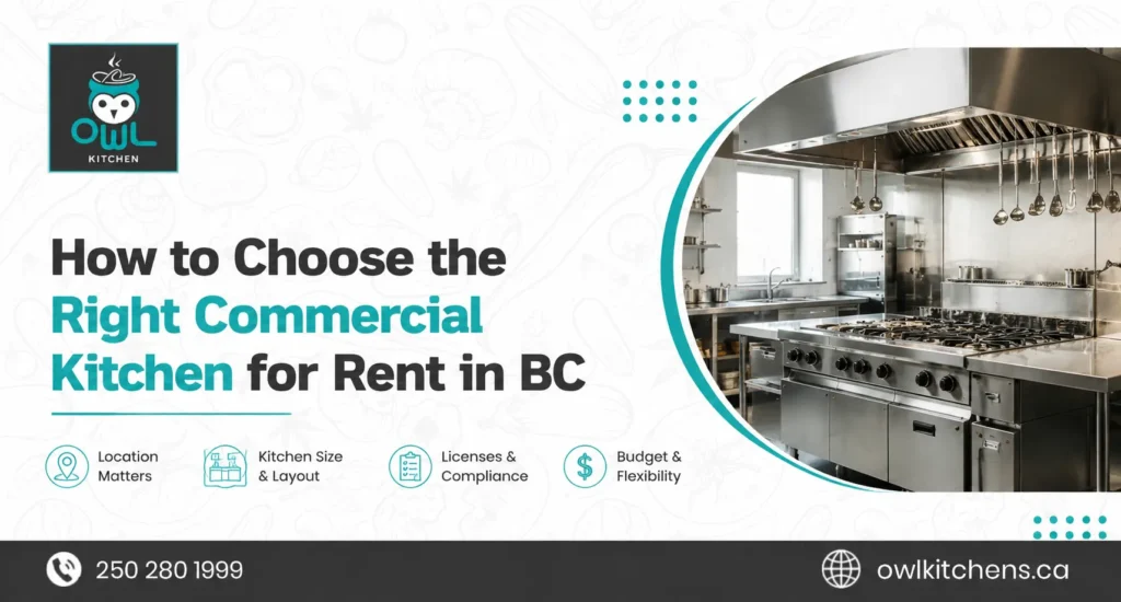 How to Choose the Right Commercial Kitchen for Rent in BC
